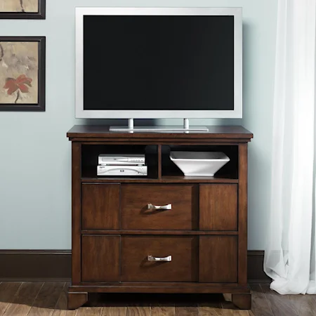 Contemporary Two Drawer Media Chest